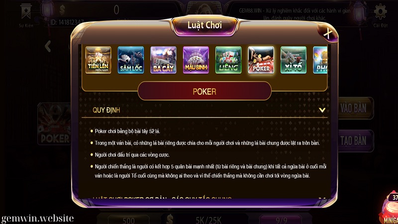 luat choi poker co ban nhat cho tan thu Luật chơi Poker - Những thuật ngữ cơ bản